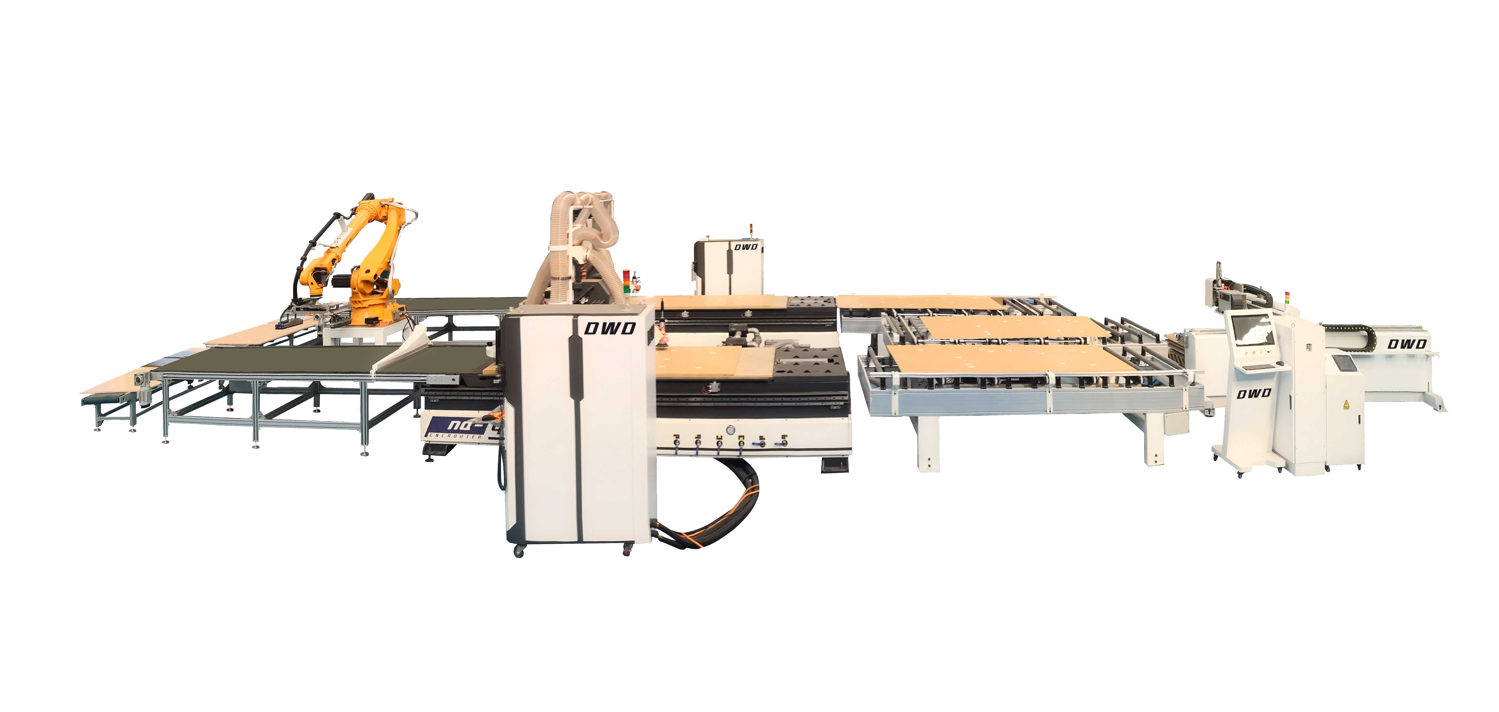 一拖二圓盤換刀加工中心連線